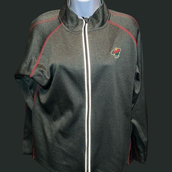 Women’s NHL MN Wild Mock Neck Full Zip Jacket Size XL - Picture 1 of 7
